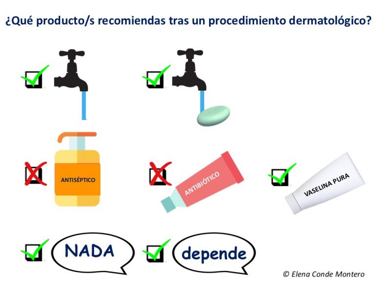 ¿Por qué seguimos pautando antibióticos tópicos en heridas limpias tras los procedimientos dermatológicos?