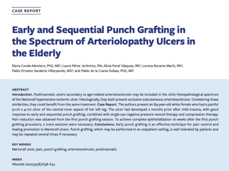 How to close large ulcers after mild trauma in the elderly?