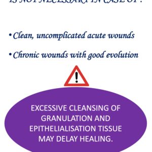 wound cleansing not neccesary