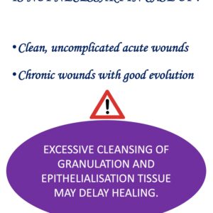 wound cleansing not neccesary